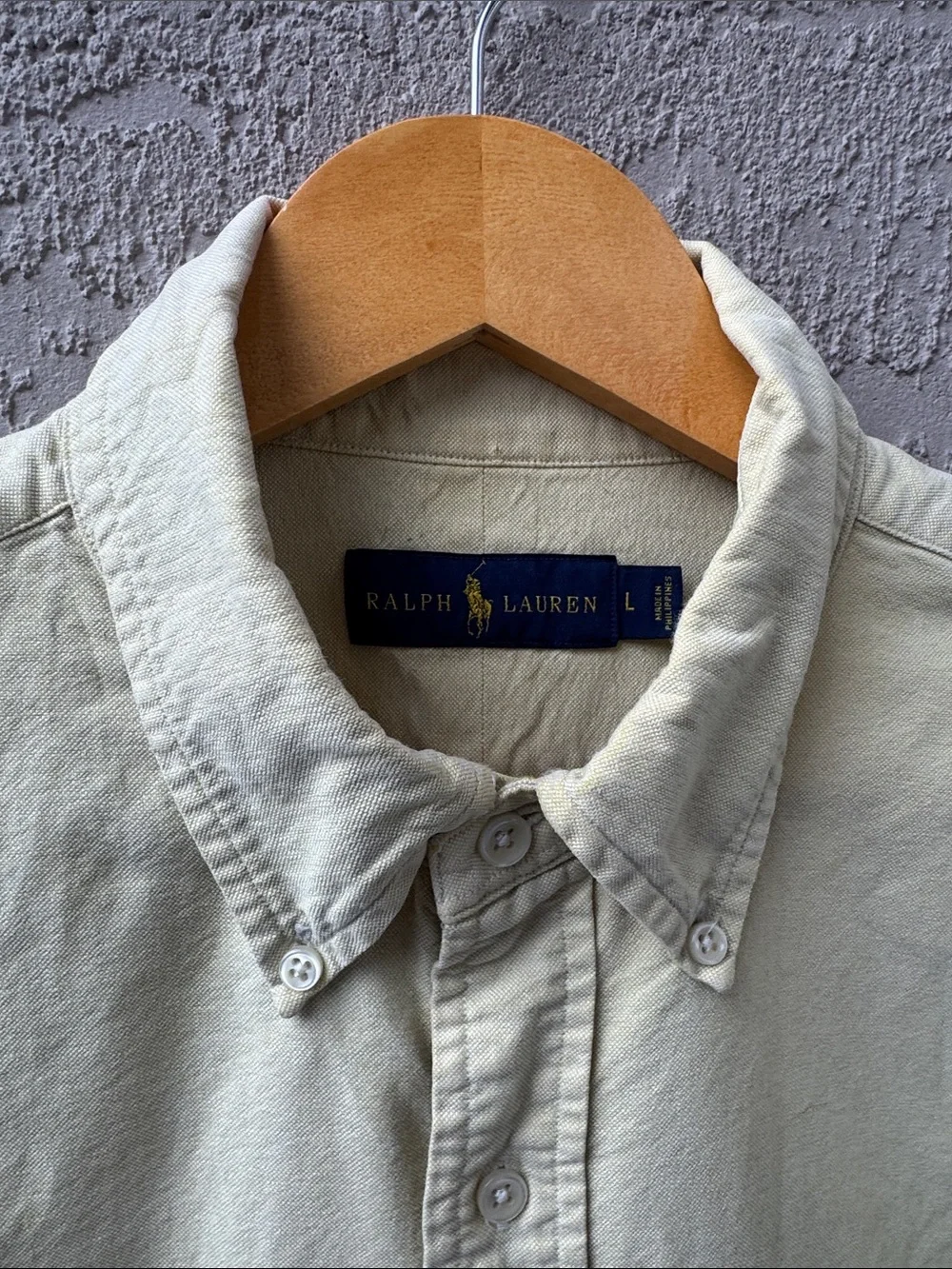 Polo by Ralph Lauren Men's Light Lemon 🍋 Button-Down Oxford Shirt